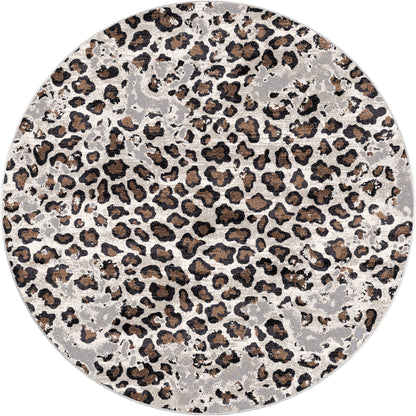 Leopard Lounge Rug – Natural – close up