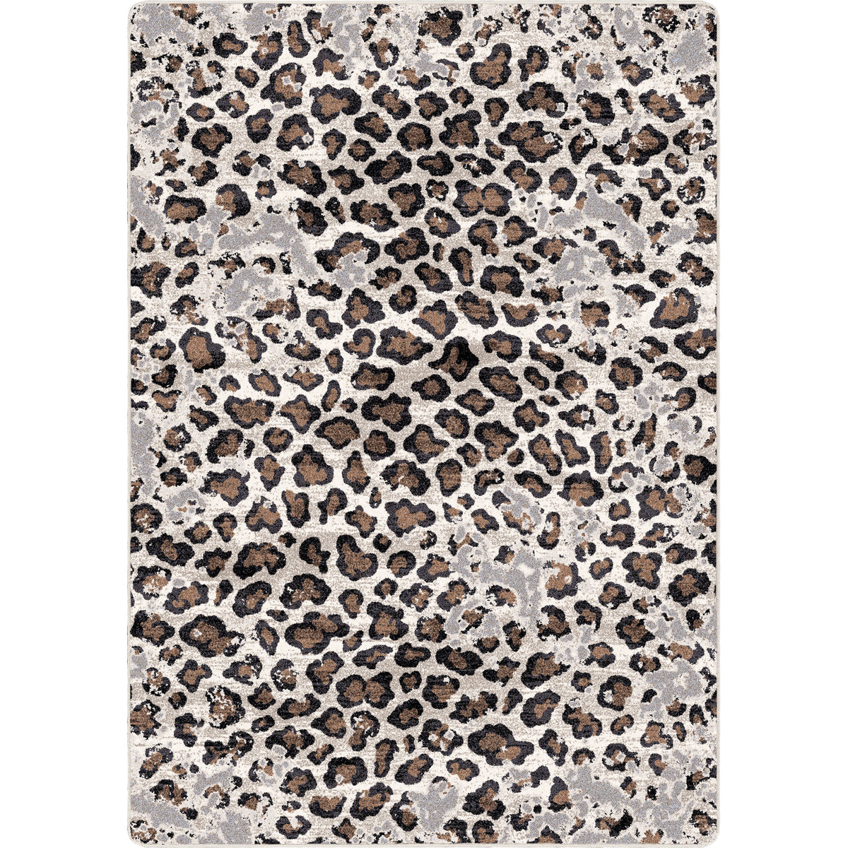 Leopard Lounge Rug – Natural – cabin lodge area rug