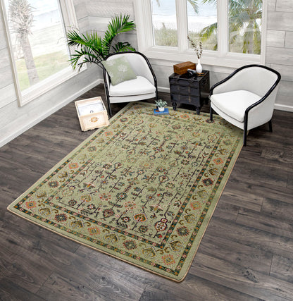 Let's Talk Persian Rug – Olive – detail view