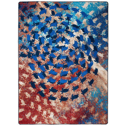 Life Begins Rug – Multi – cabin lodge area rug