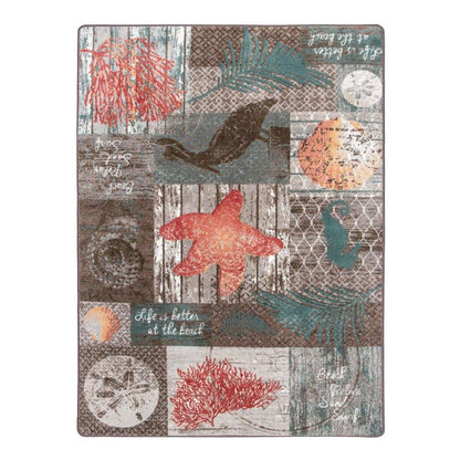Life Is Better At The Beach Rug – Coastal – cabin lodge area rug