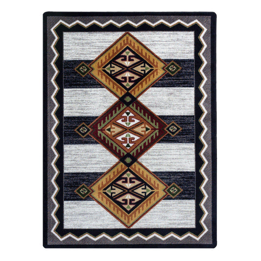 Lineage Pride Rug – Black & White – cabin lodge area rug