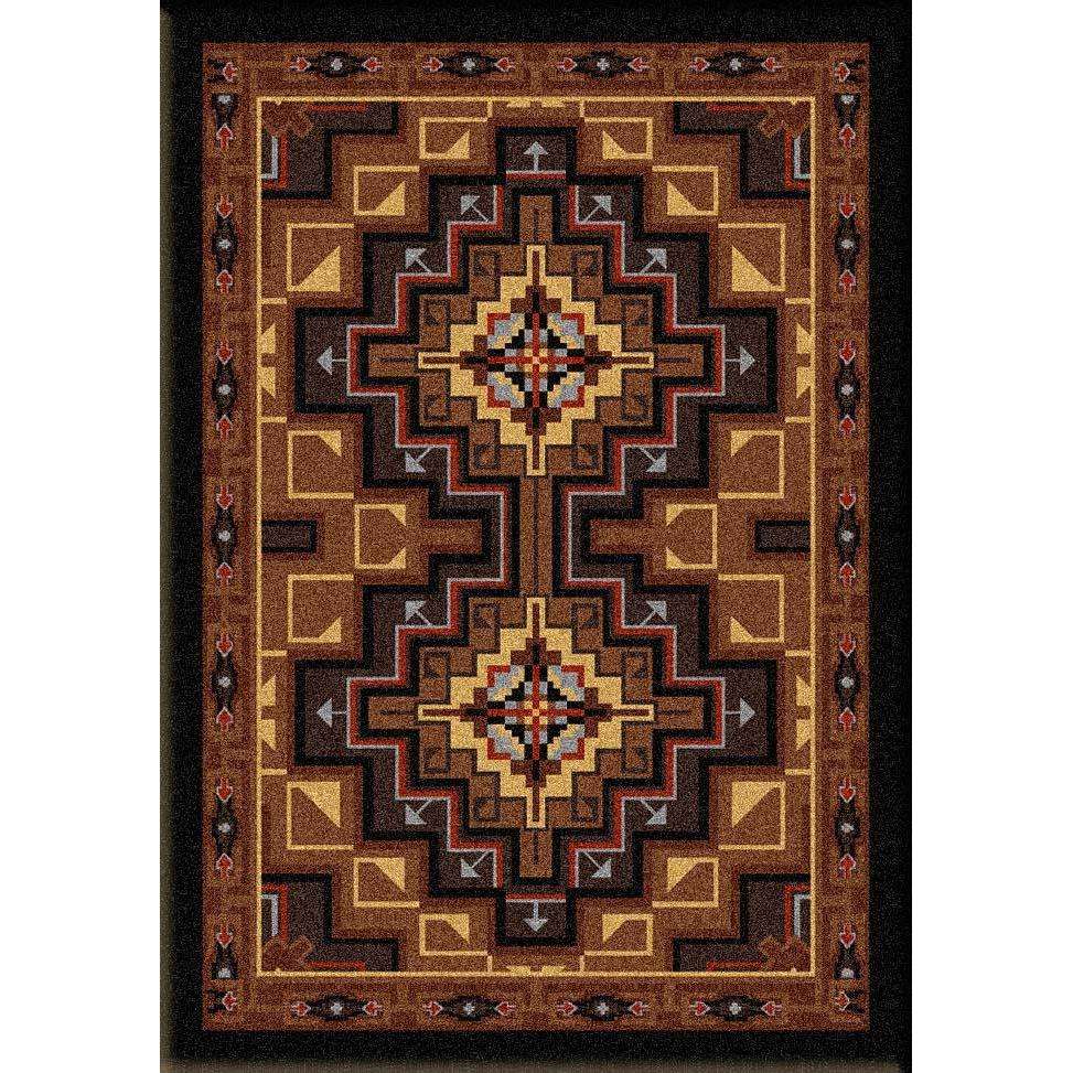 Look Inside Rug – Earth – cabin lodge area rug