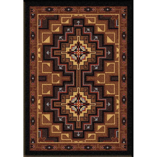 Look Inside Rug – Earth – cabin lodge area rug