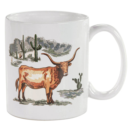 Ranch Life Longhorn Mug Set, 4 Pc