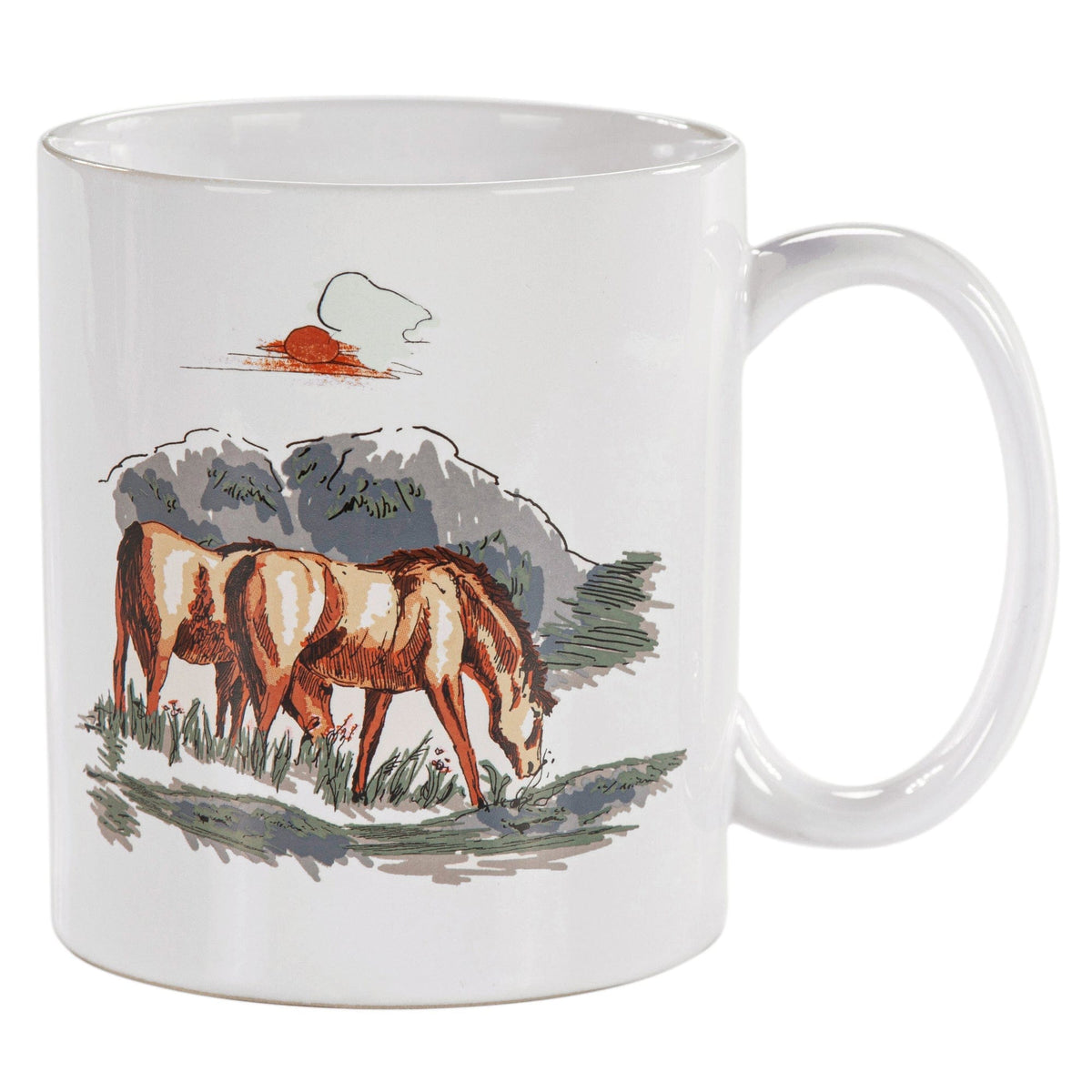 Ranch Life Remuda Mug Set, 4 Pc