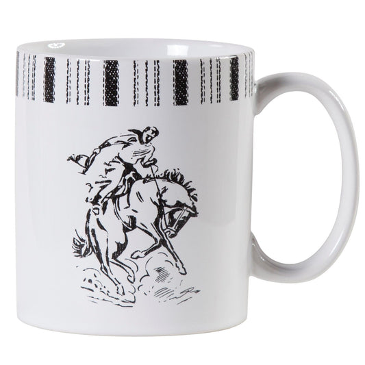 Ranch Life Bronco Mug Set, 4 Pc