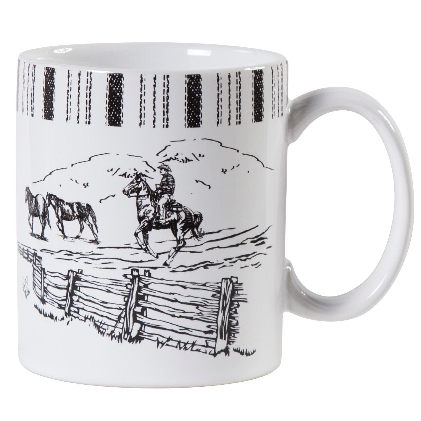 Ranch Life Horse Mug Set, 4 Pc