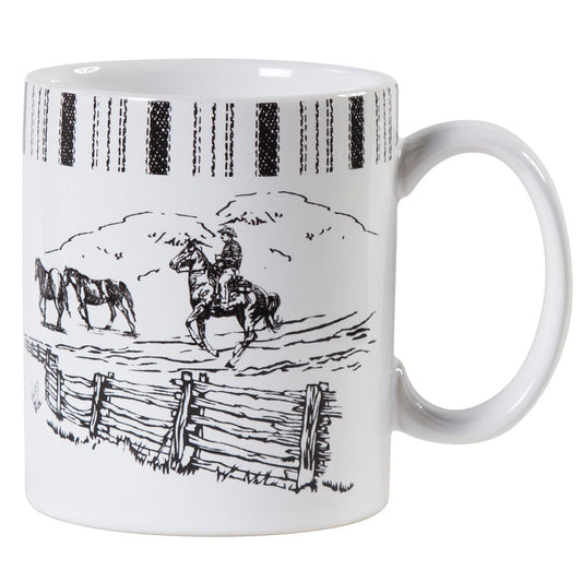 Ranch Life Horse Mug Set, 4 Pc