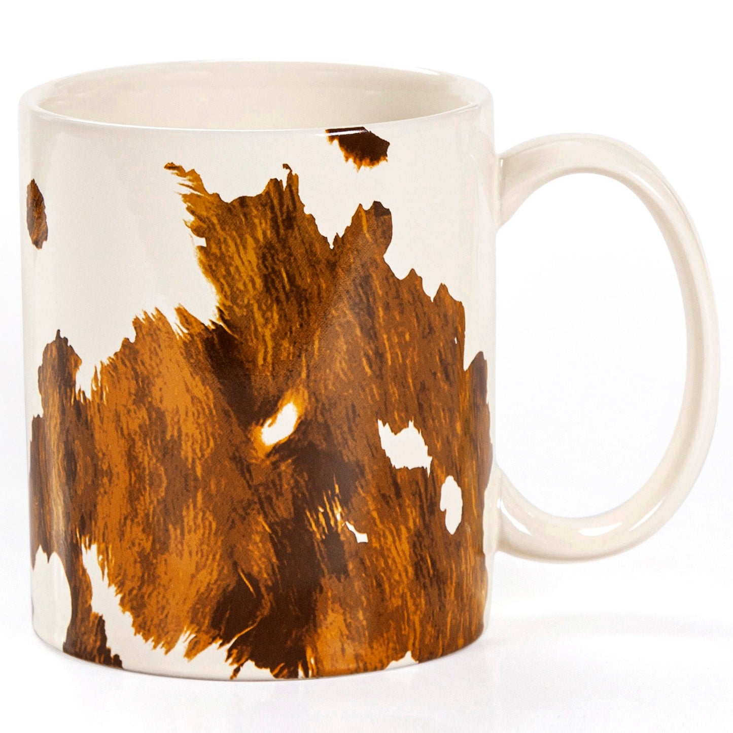 Elsa Cowhide Mug Set, 4 Pc
