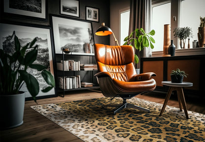 Mafaldi Jaguar Rug – Gold – detail view