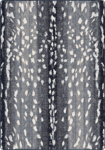 Emery Axis Hide Rug – Blue – cabin lodge area rug