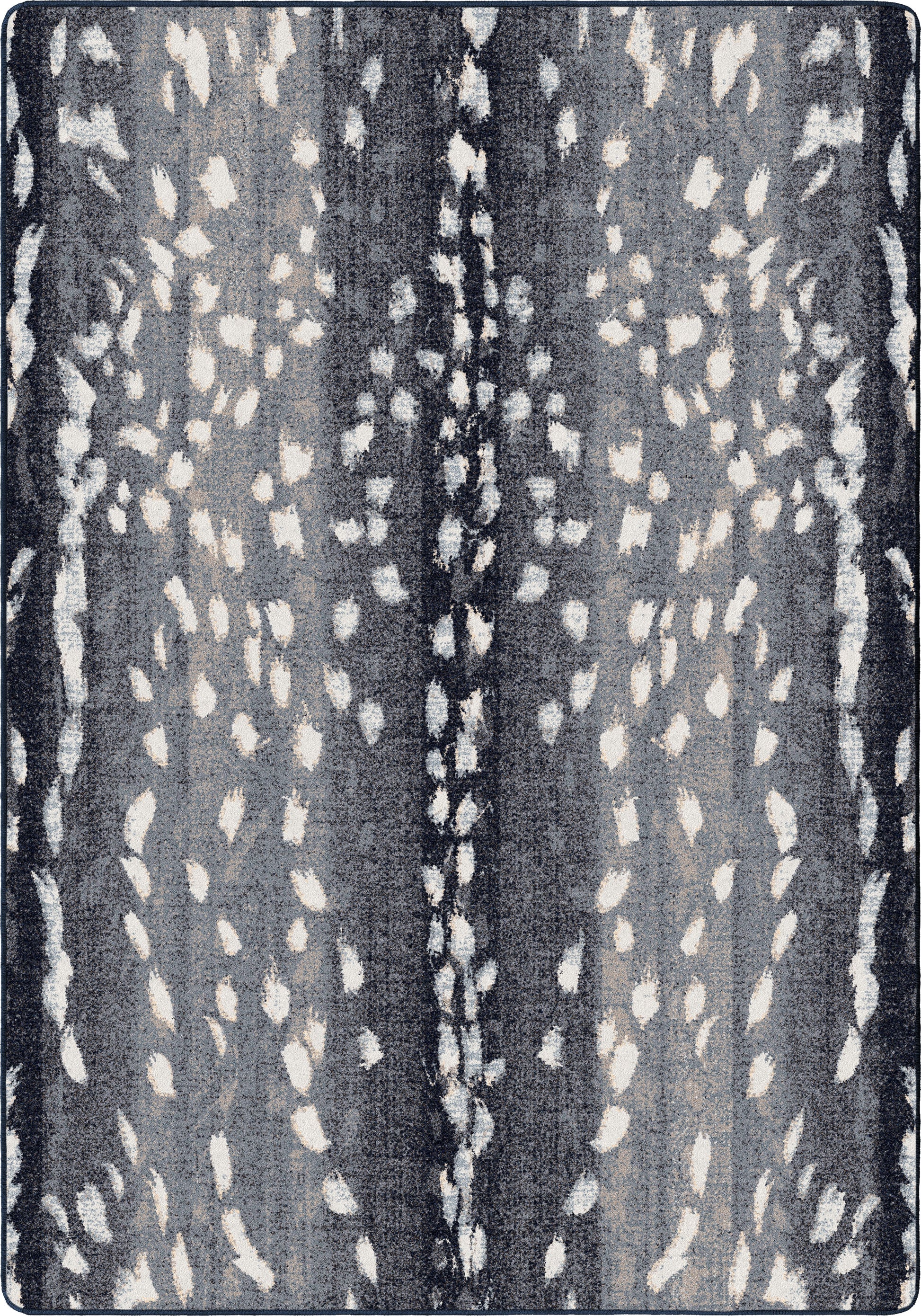 Mafaldi Axis Hide Rug – Blue – cabin lodge area rug