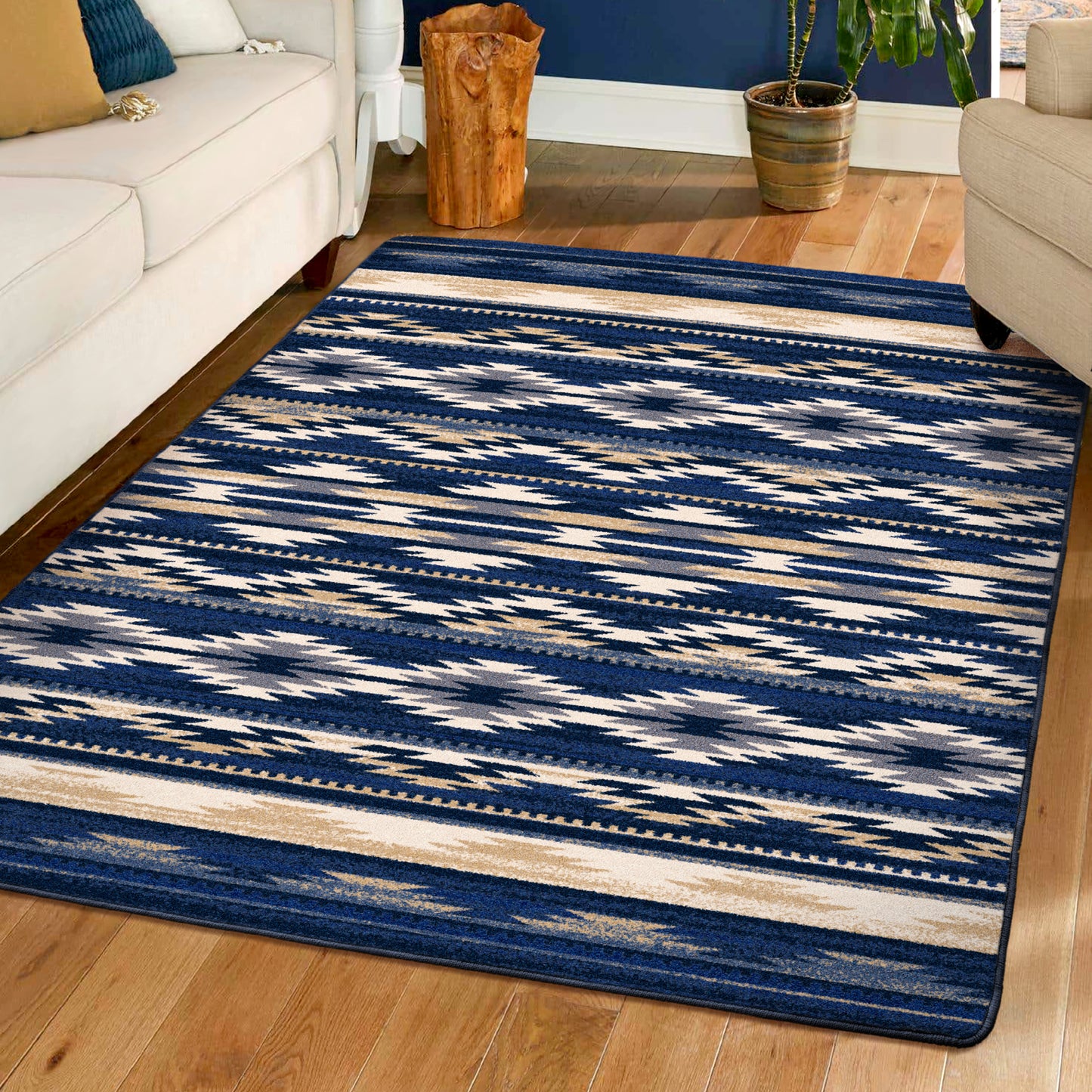 Medicine Rug – Cornflower – detail view