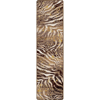 Modern Zebra Rug – Gold Splash – close up