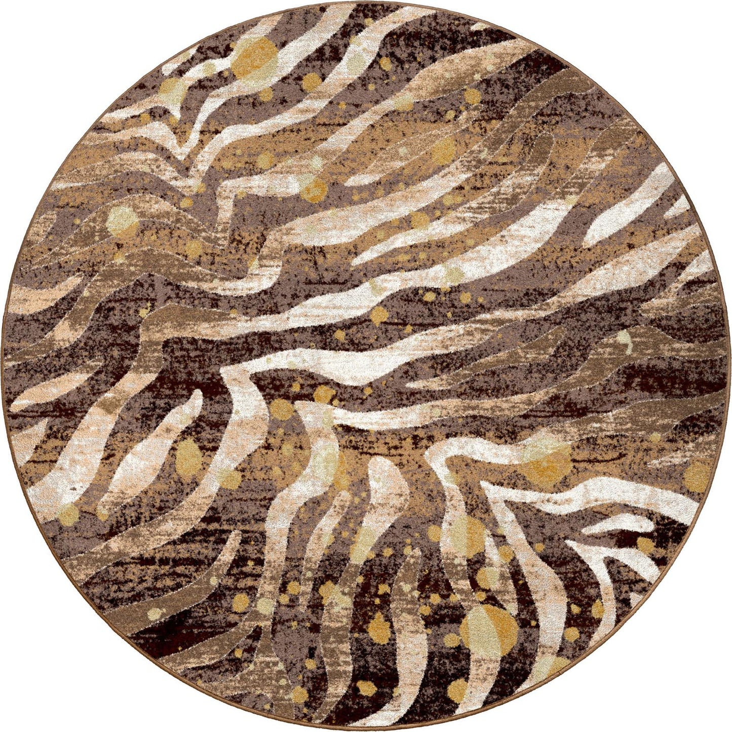Modern Zebra Rug – Gold Splash – lifestyle