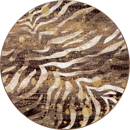 Modern Zebra Rug – Gold Splash – lifestyle