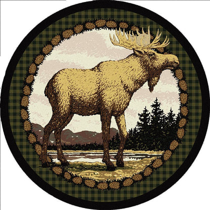 Mother Moose Rug – cabin lodge area rug
