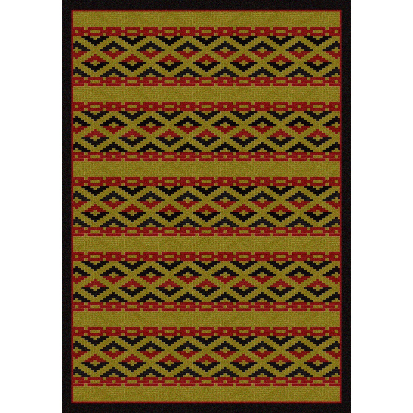 Mother's Basket Rug – Dark Chocolate – cabin lodge area rug