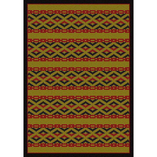 Mother's Basket - Dark Chocolate-CabinRugs Southwestern Rugs Wildlife Rugs Lodge Rugs Aztec RugsSouthwest Rugs