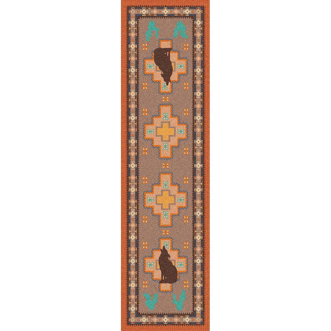 New Mexican Desert Rug – Desert Rose – detail view