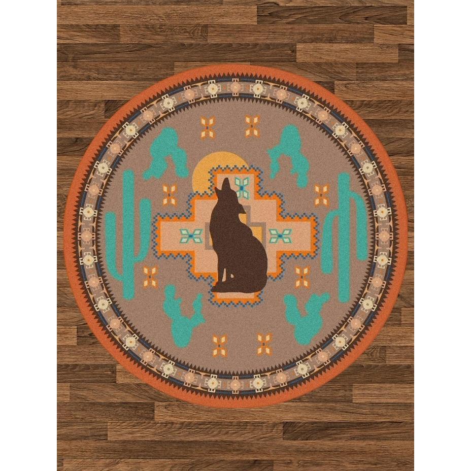 New Mexican Desert Rug – Desert Rose – room setting