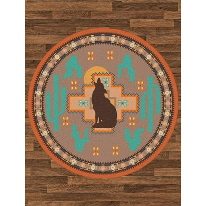 New Mexican Desert Rug – Desert Rose – room setting