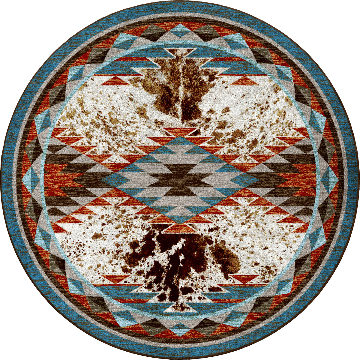 Nova Cowhide Rug – Rancher – close up