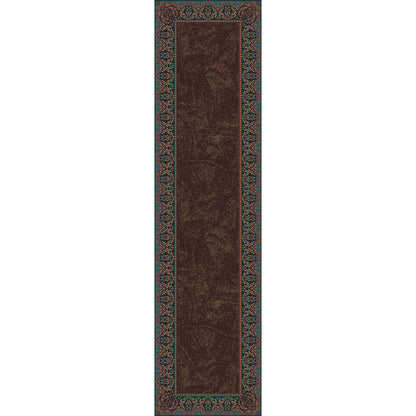 Nubuck Rug – Dark Chocolate – room setting