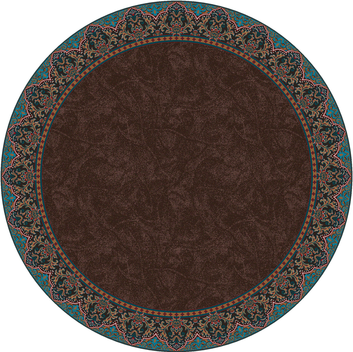Nubuck Rug – Dark Chocolate – close up