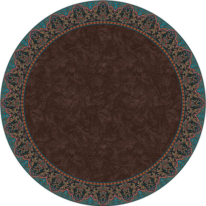 Nubuck Rug – Dark Chocolate – close up