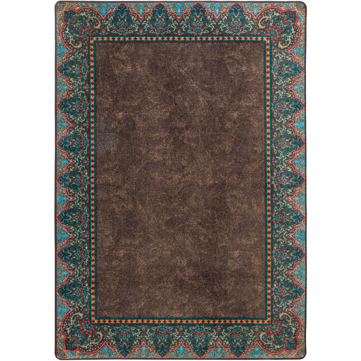 Nubuck Rug – Dark Chocolate – cabin lodge area rug