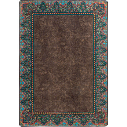 Nubuck Rug – Dark Chocolate – cabin lodge area rug
