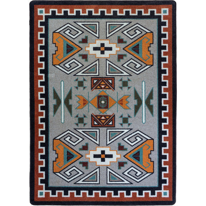 Four Rams OKA Rug – Rust – detail view