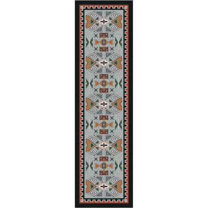 Four Rams OKA Rug – Rust – close up