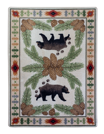 Camp Woodhaven OKA Rug – Natural – detail view