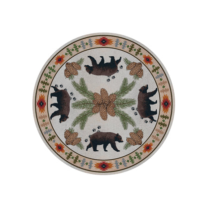Camp Woodhaven OKA Rug – Natural – close up