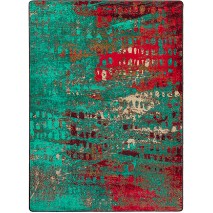 Forward Shift OKA Rug – Turquoise – cabin lodge area rug