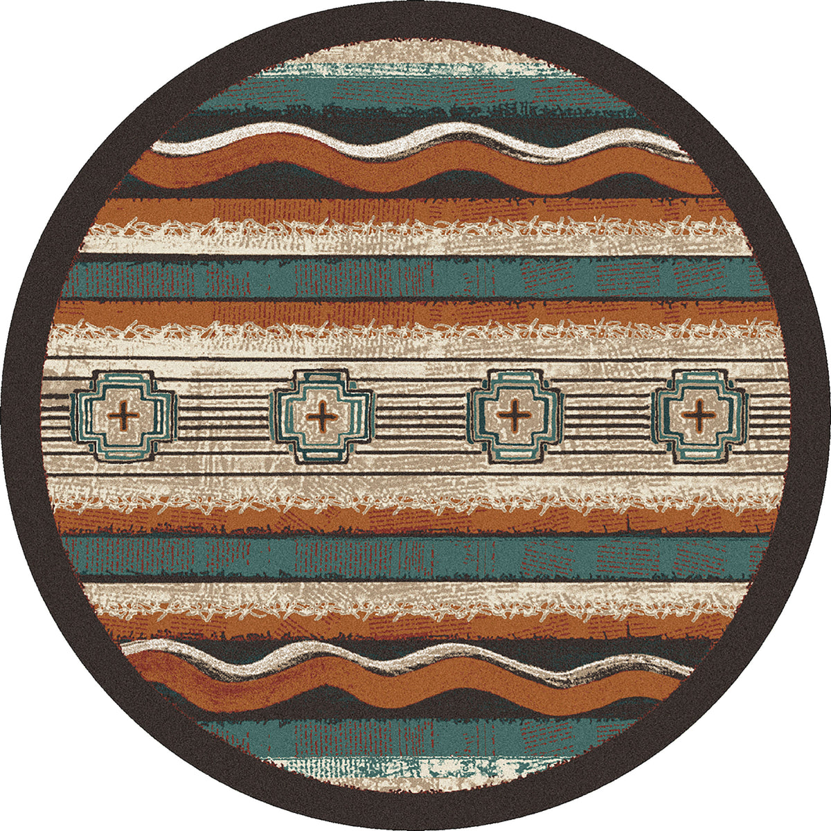 Brand New Old School OKA Rug – Buckskin – close up