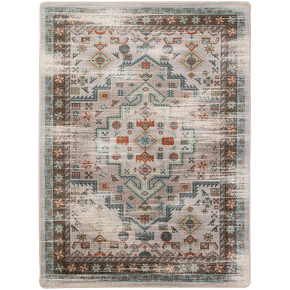 Persian Version OKA Rug – Light Distressed – cabin lodge area rug