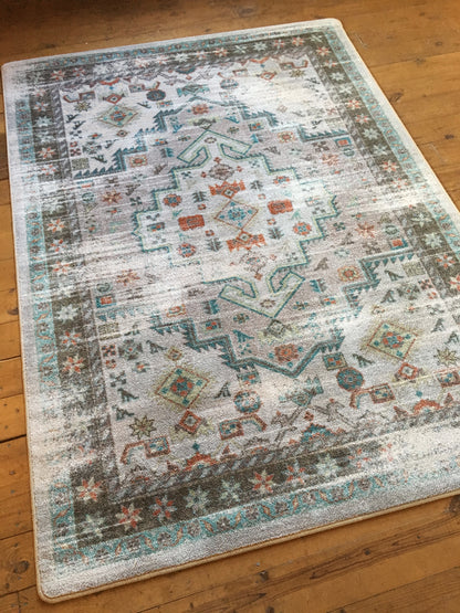 Persian Version OKA Rug – Light Distressed – room setting