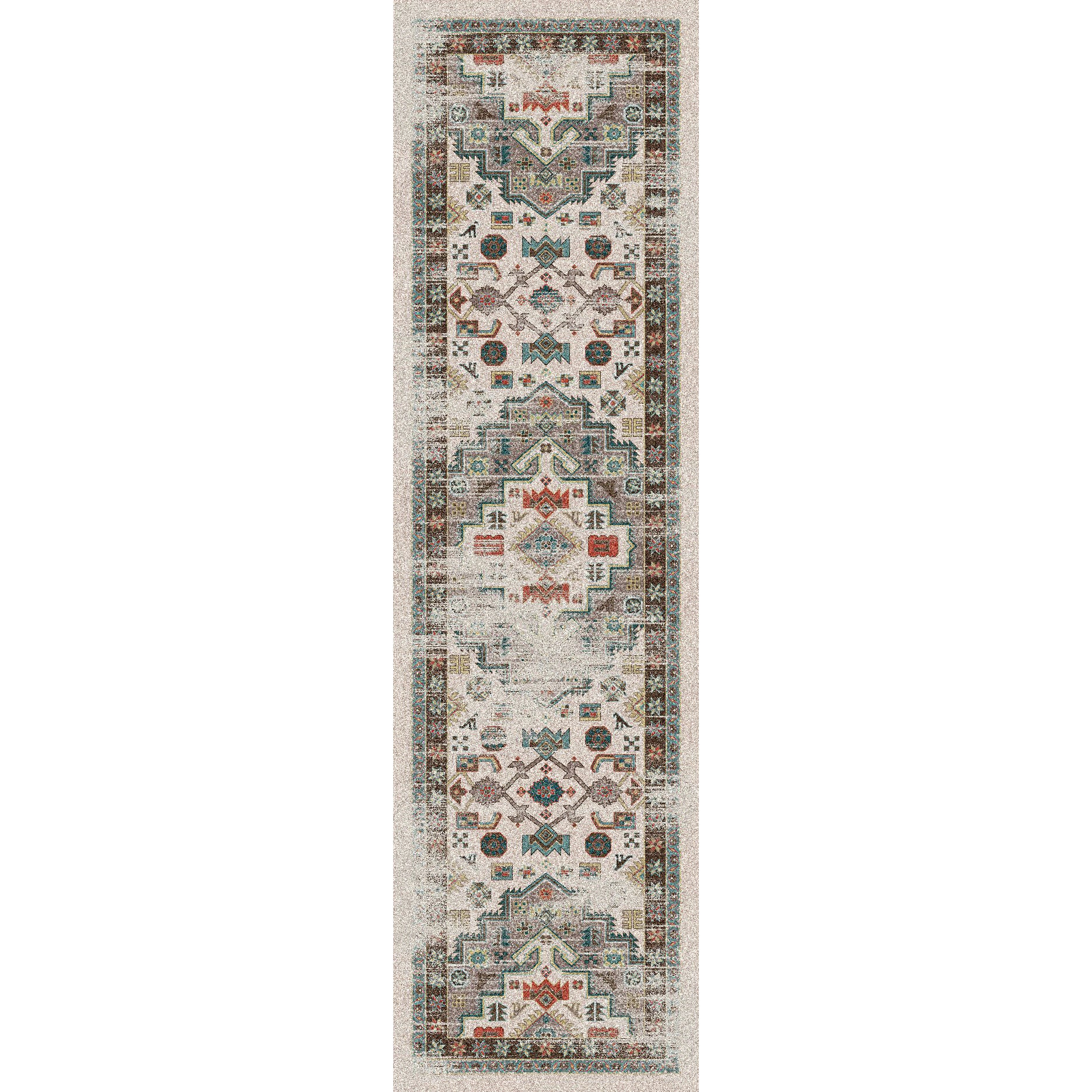 Persian Version OKA Rug – Light Distressed – close up