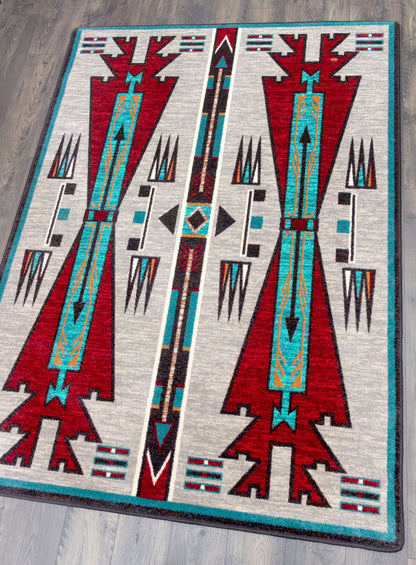 Horse Thieves OKA Rug – Electric – room setting