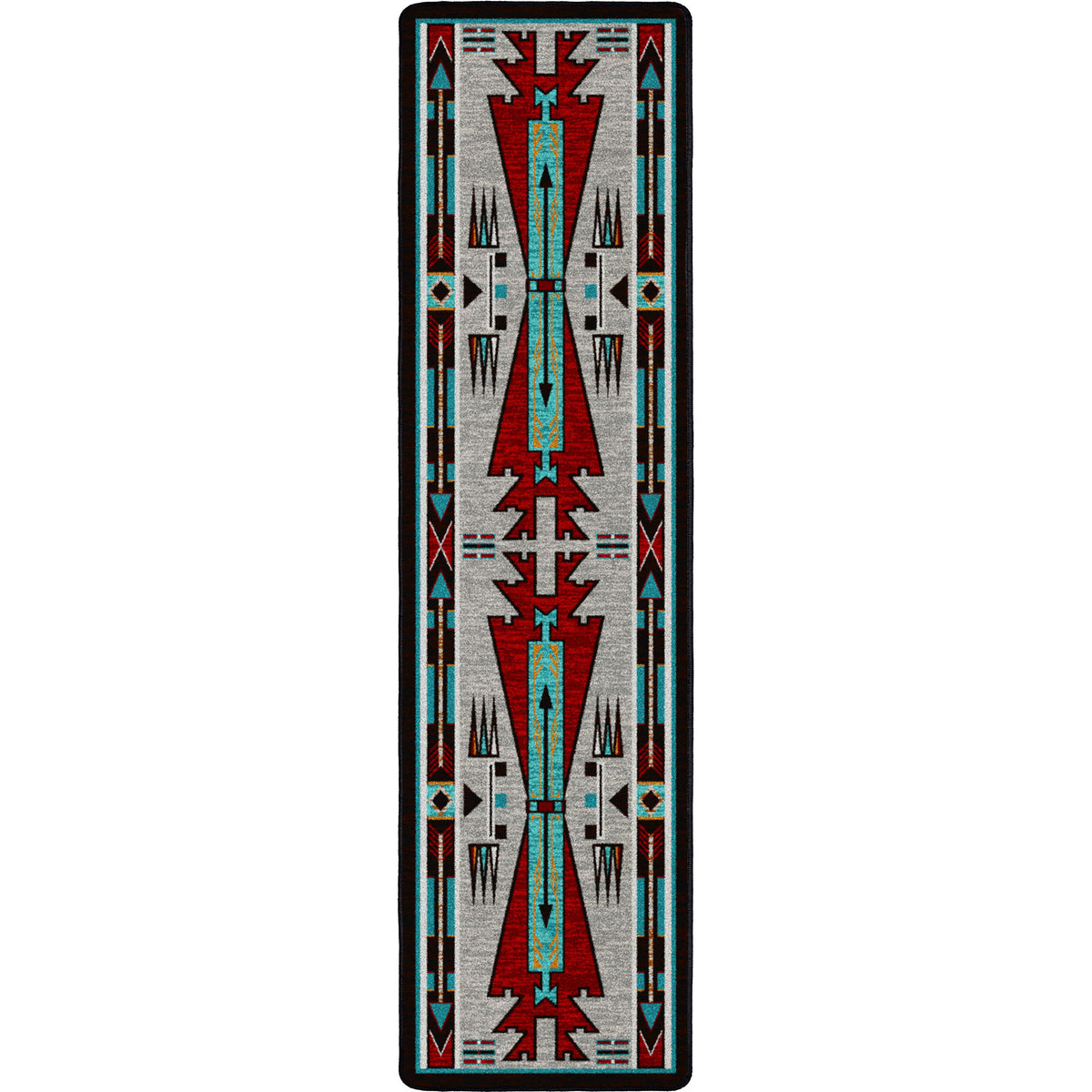 Horse Thieves OKA Rug – Electric – close up