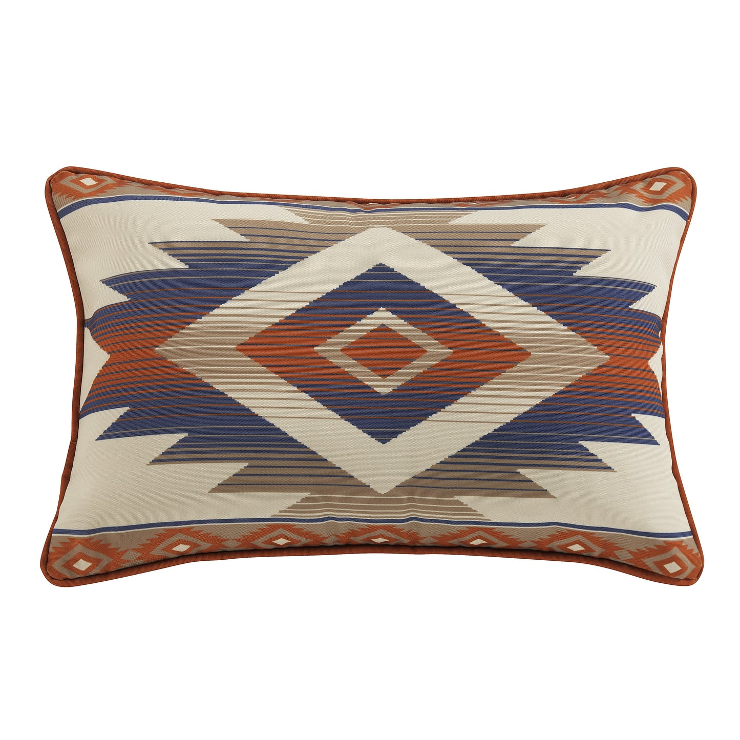 Blue Aztec Indoor/Outdoor Pillow