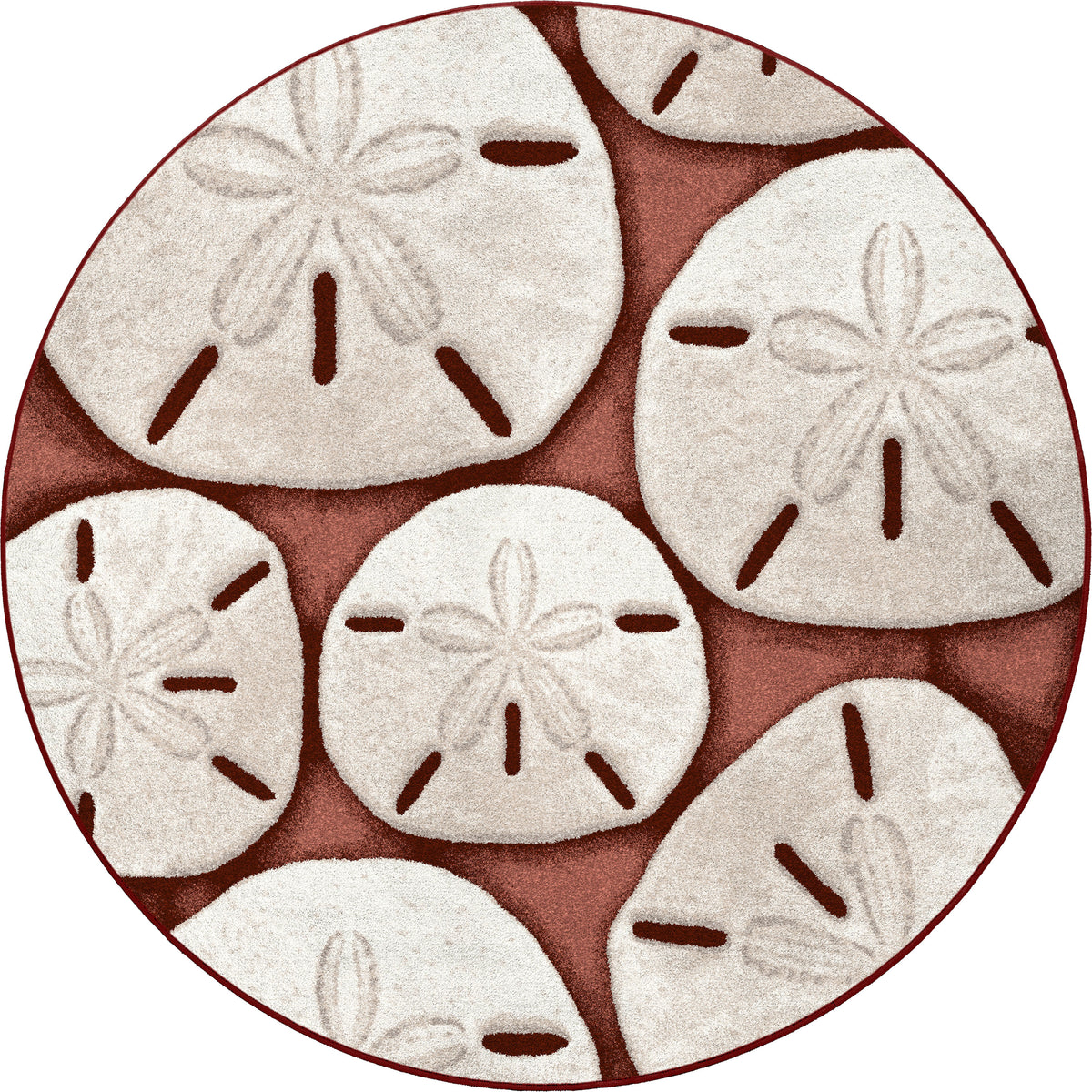 Ocean Treasure Rug – Coral – close up
