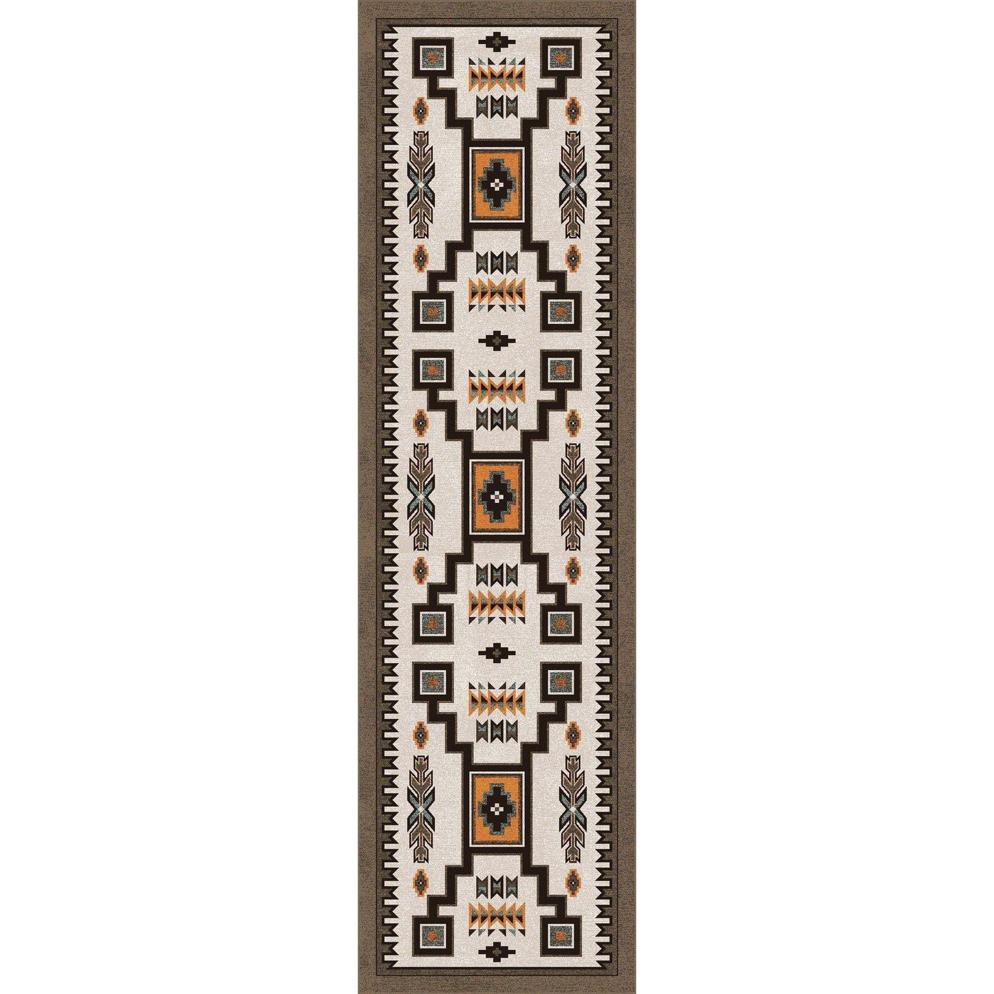 Old Timer Rug – Worn Saddle – detail view