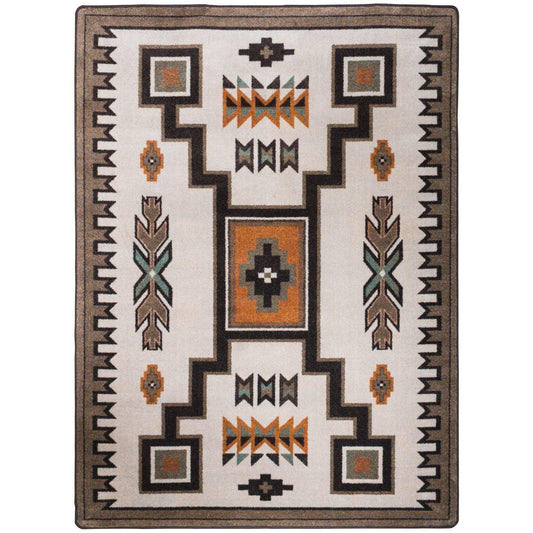 Old Timer Rug – Worn Saddle – cabin lodge area rug