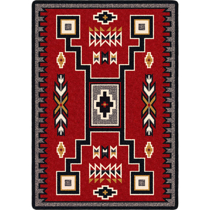 Old Crow Rug – Red – cabin lodge area rug