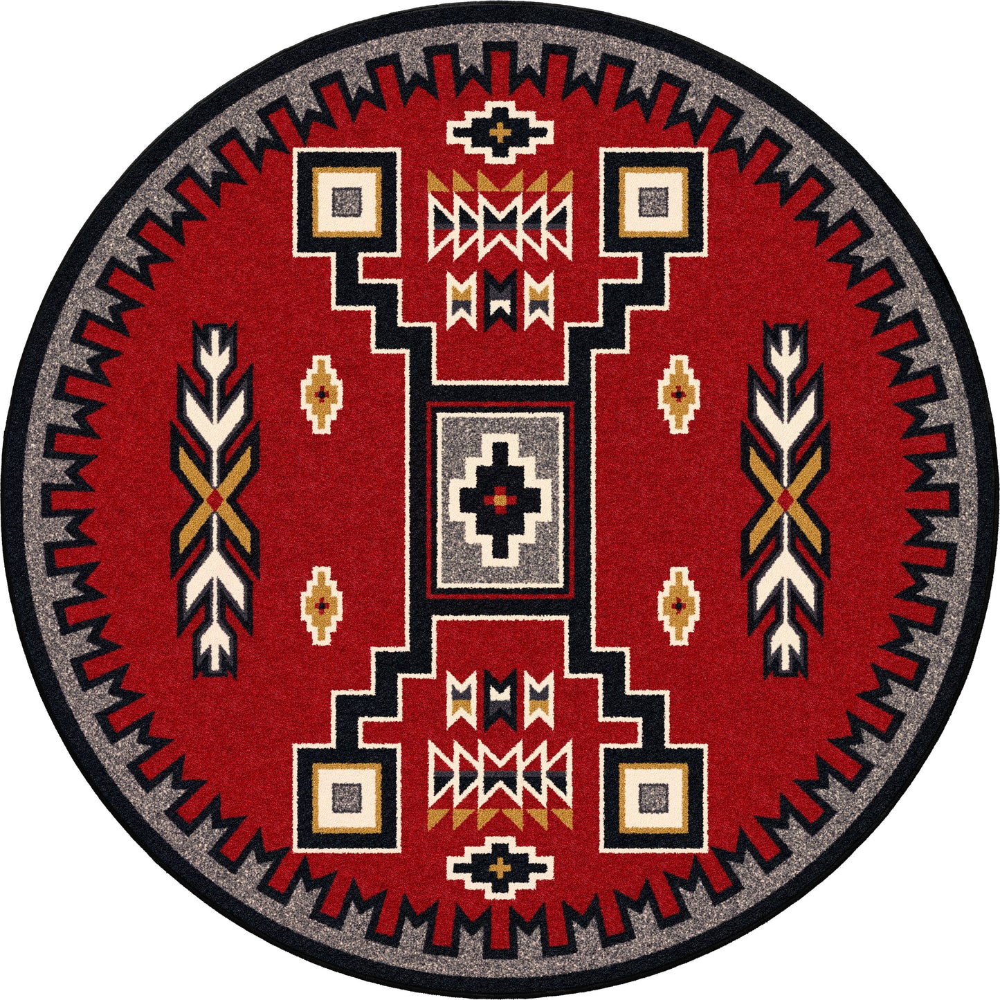 Old Crow Rug – Red – alternate view